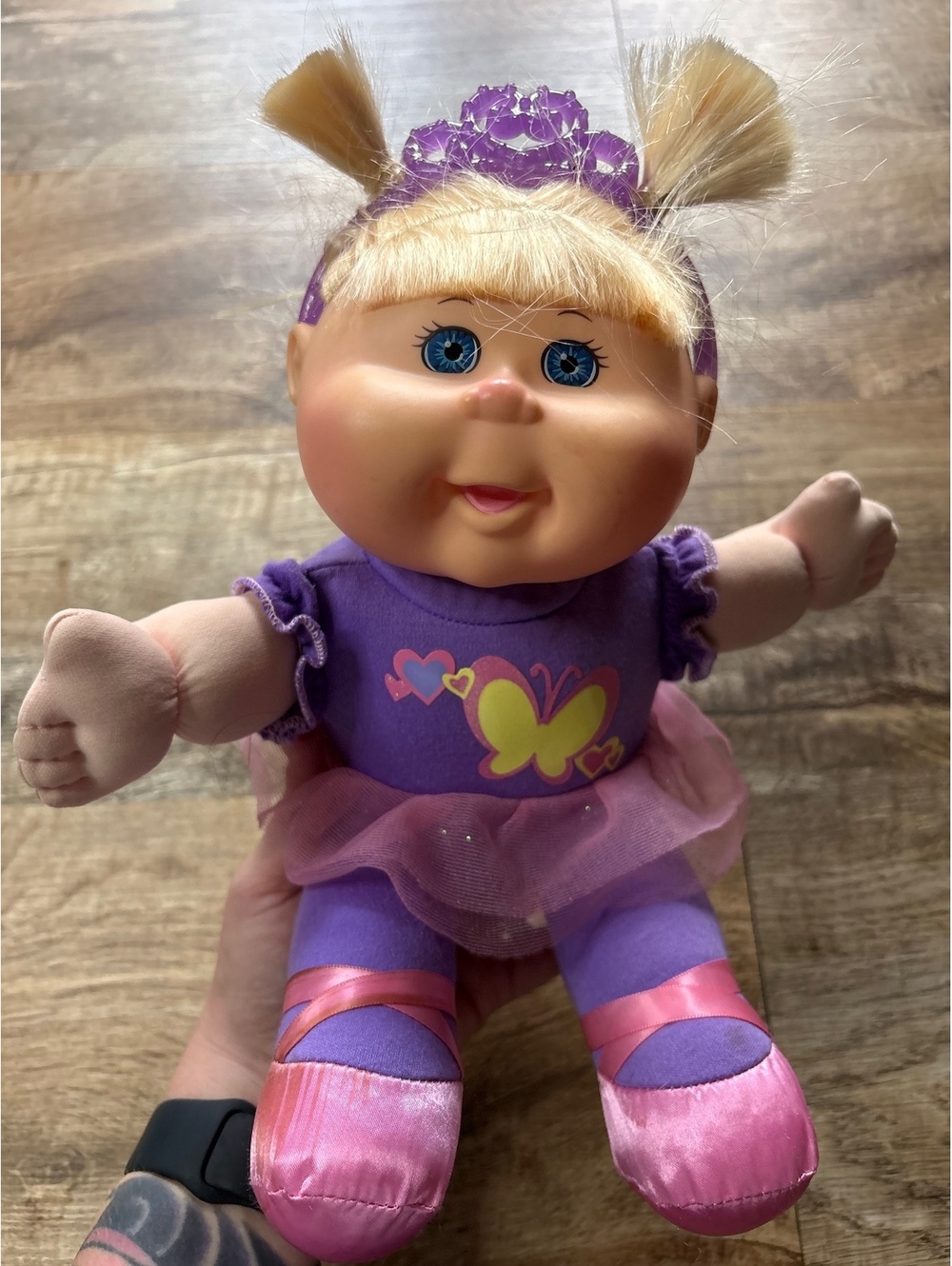 Cabbage Patch Kids Purple Butterfly Doll with Blonde Hair and Pink Tutu 2015